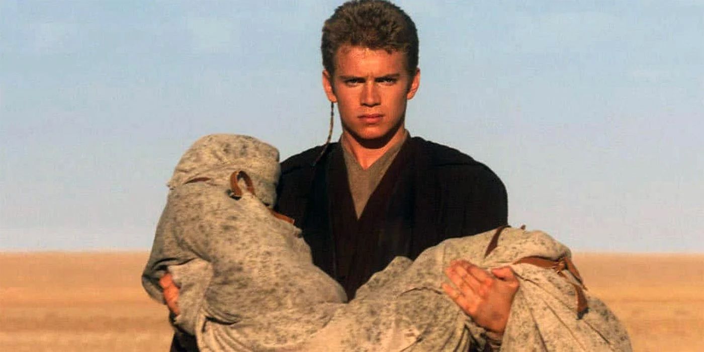 Anakin Skywalker after retreiving the body of his mother.