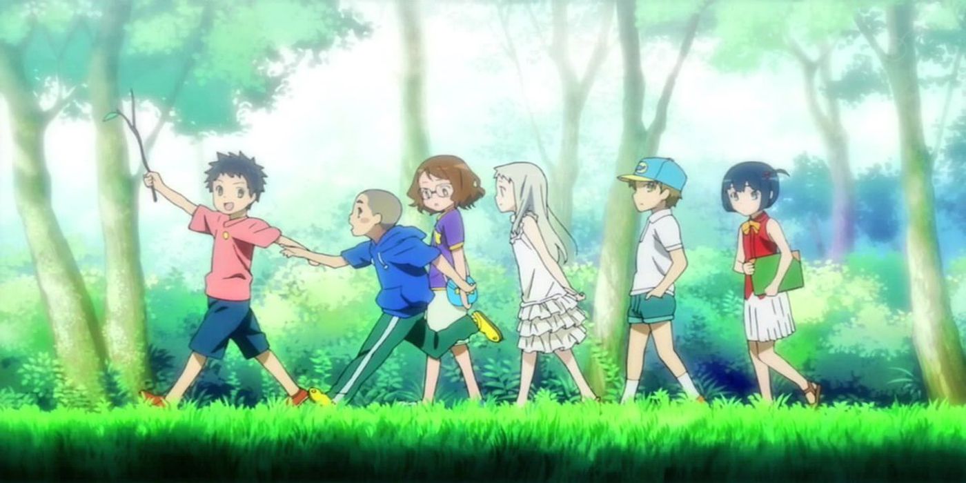 The Super Peace Busters in Anohana: The Flower We Saw That Day.
