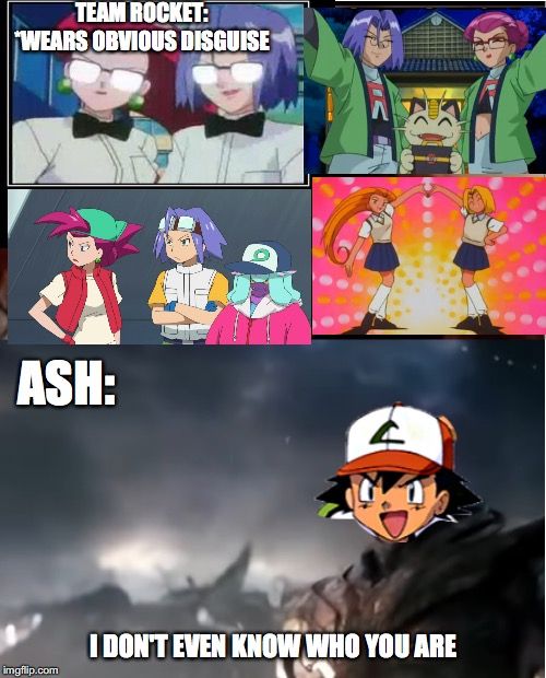Team Rocket Disguises Meme, Ash Ketchum, Pokemon