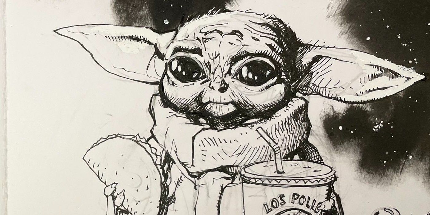 Baby yoda Krazylegs - Illustrations ART street