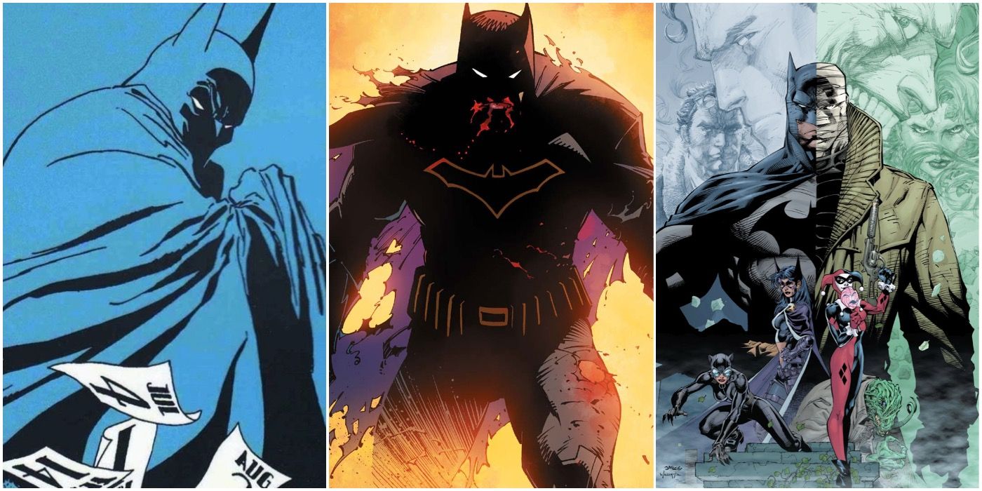 Batman from various DC comics.