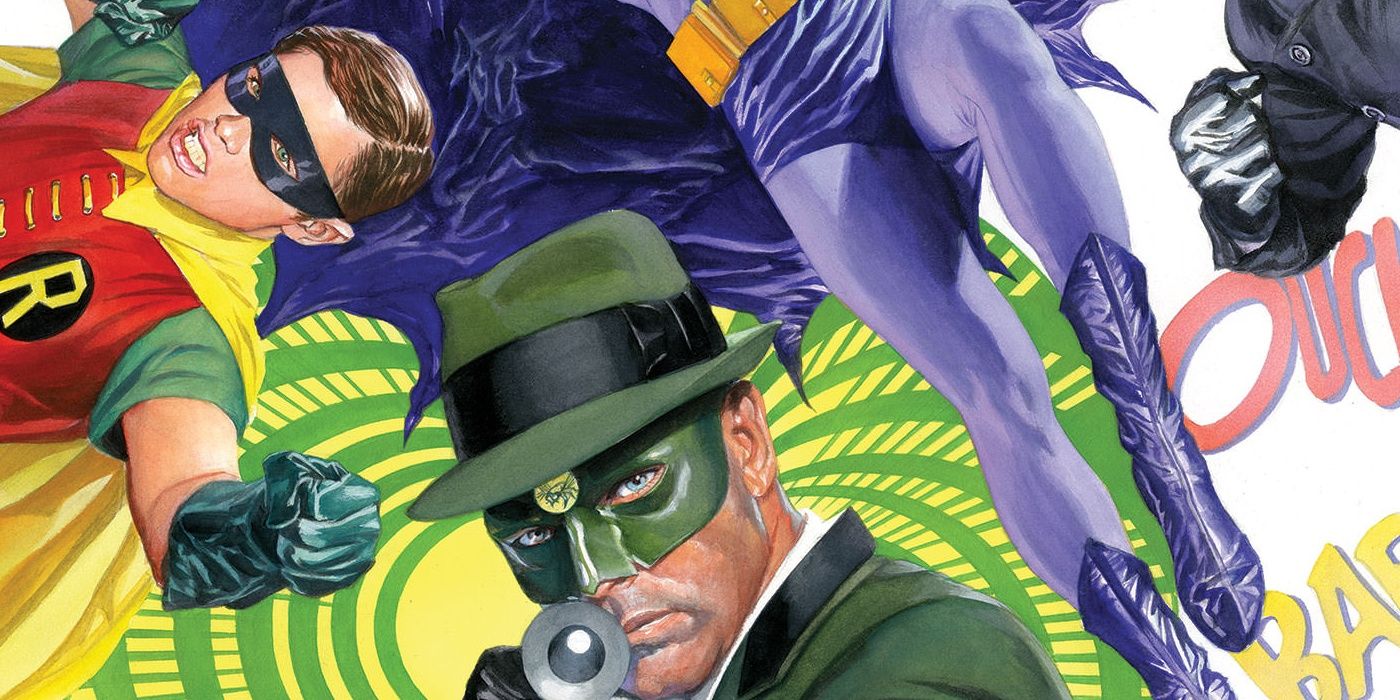 Batman 66 and Robin meet the Green Hornet in DC Comics