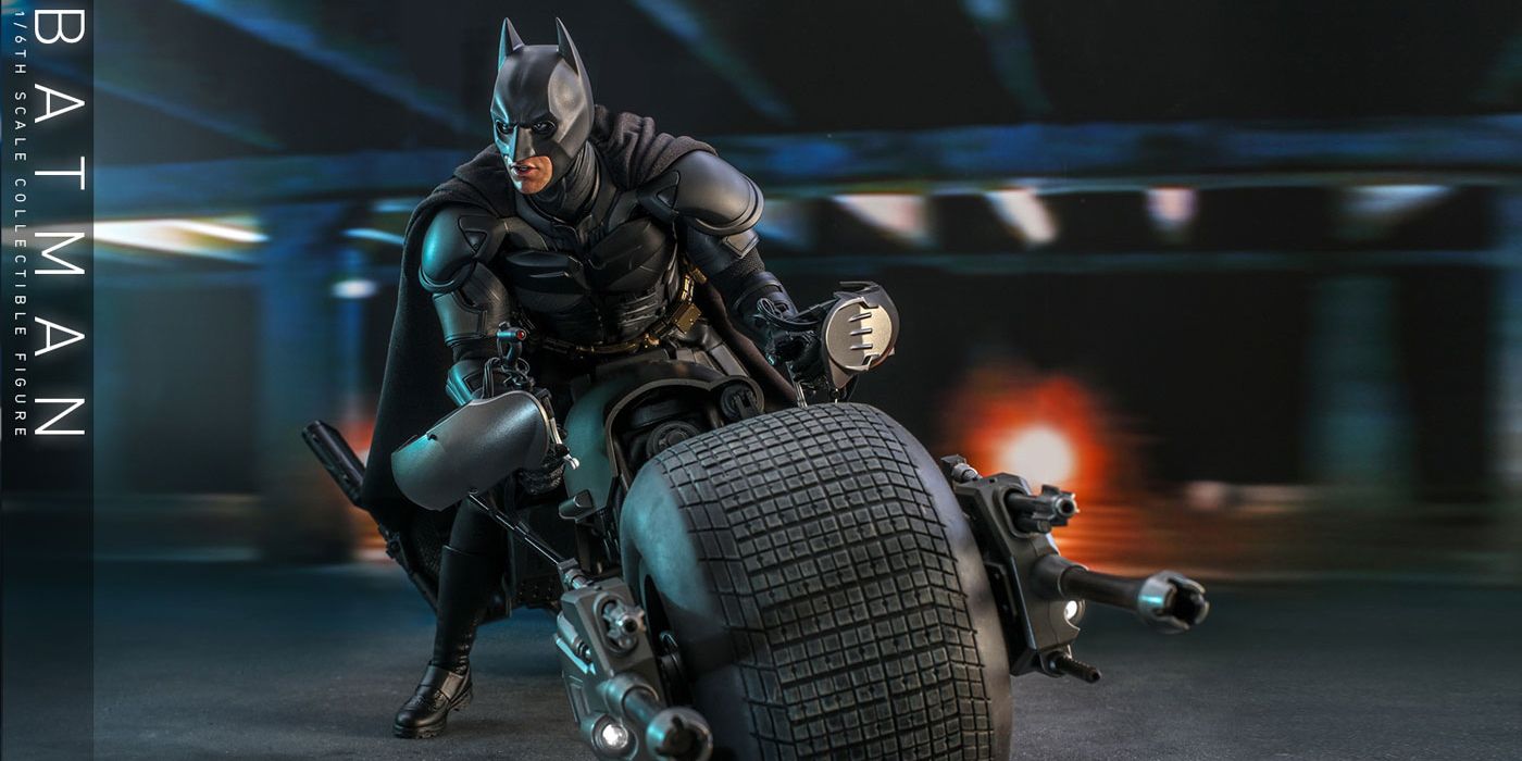 The Dark Knight's Batman and Bat-Pod Rev up With Hot Toys