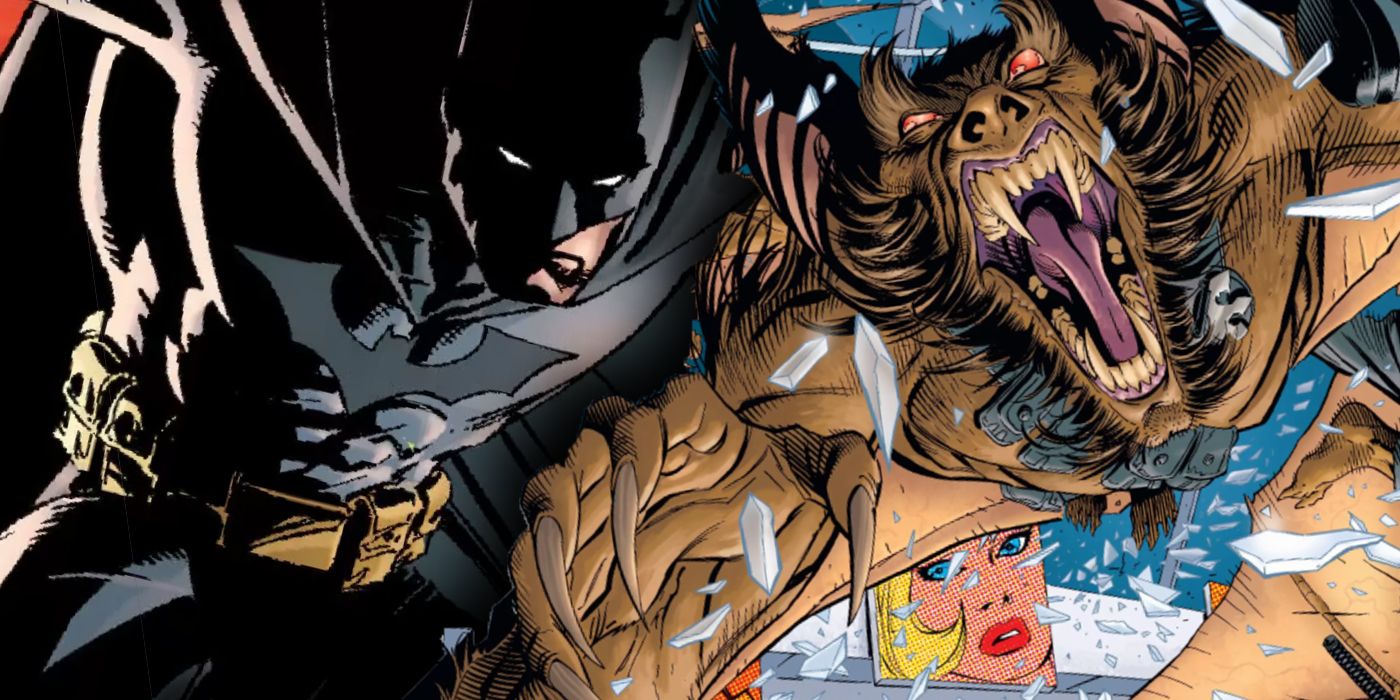 Batman battles Man-Bat in DC Comics