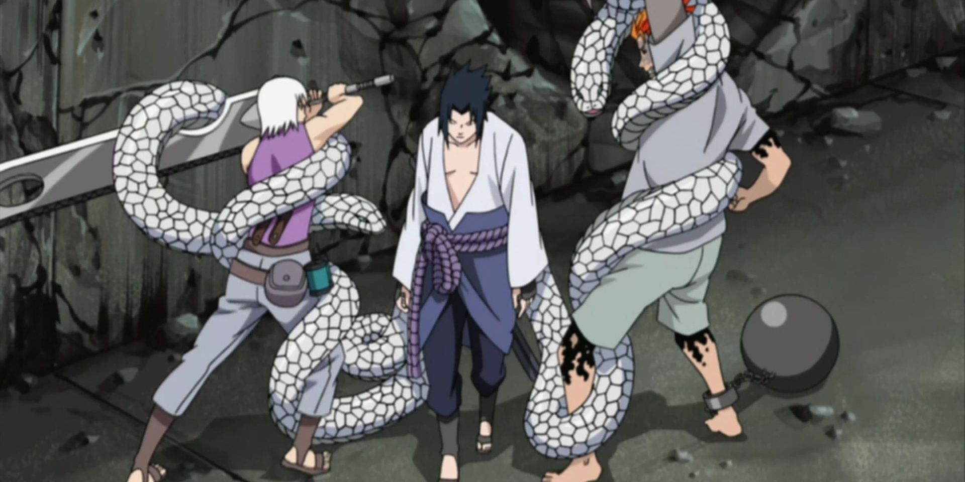 Binding Snake Glare Spell Sasuke
