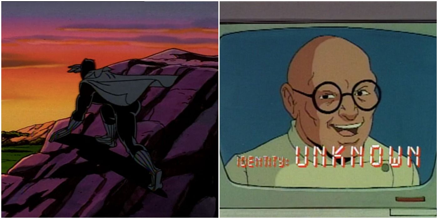 Black Panther and a Doctor Sivana lookalike in the X-Men: The Animated Series episode &quot;Sanctuary&quot;