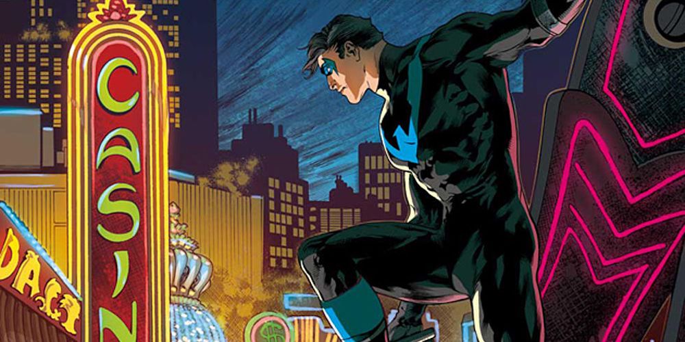 DC Bludhaven Nightwing Looms Red Light District
