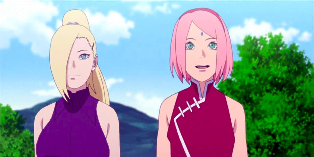 boruto pegando a sakura