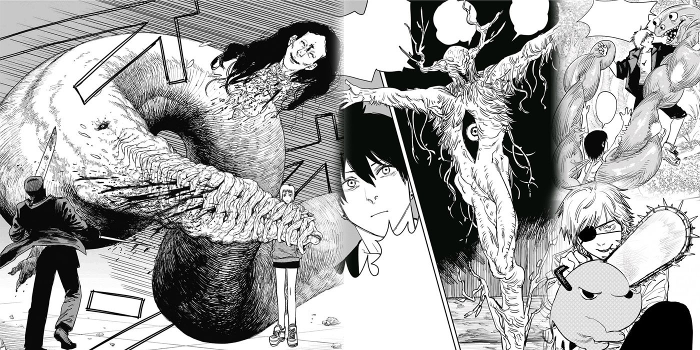 An Example Of Some Of The Devil Designs In Chainsaw Man