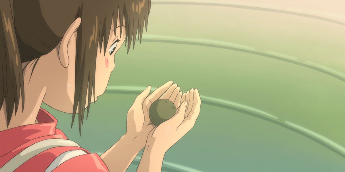 Chihiro holds the river spirit's gift