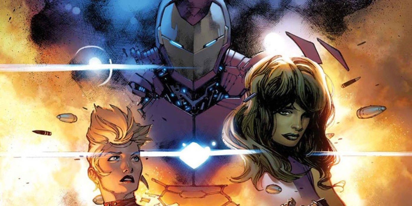 Civil War 2 Captain Marvel, Iron Man, and She-Hulk