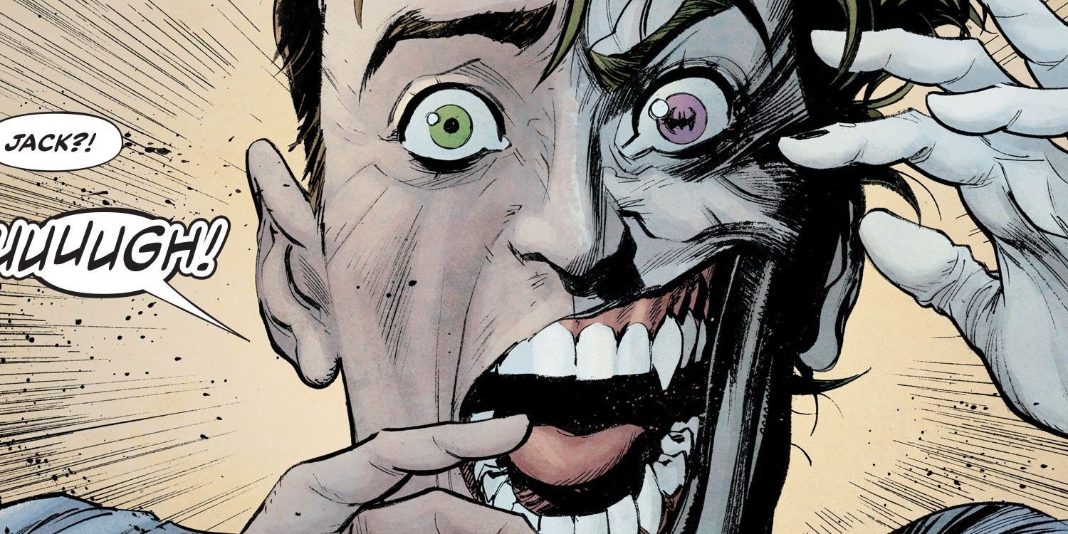 Jack Napier struggling to control his Joker alter ego in Curse of the White Knight