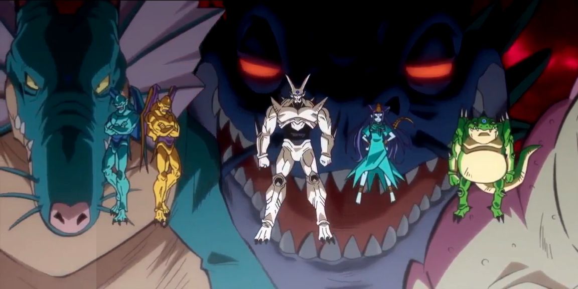 Os Shadow Dragons se revelam em Dragon Ball GT.