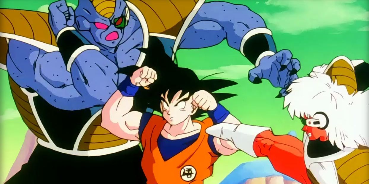 Anime Dragon Ball Z Goku Fights Burter Jeice