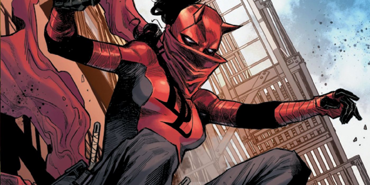 Elektra in her Daredevil costume