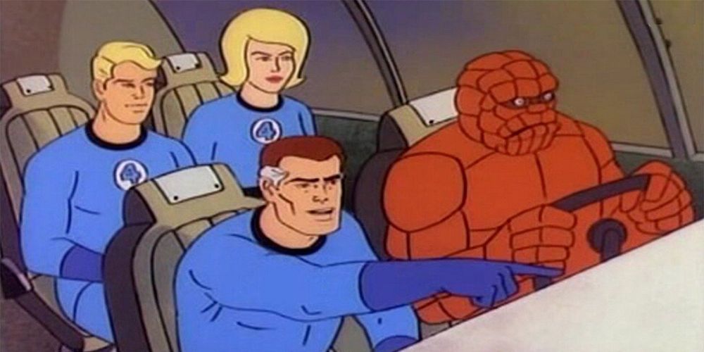 The Fantastic Four from the Fantastic Four animated series 1960s