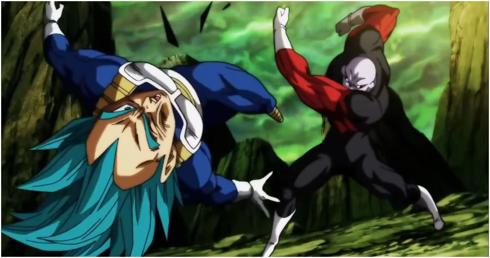 After Vegeta used final flash on Jiren in ToP, Jiren was briefly