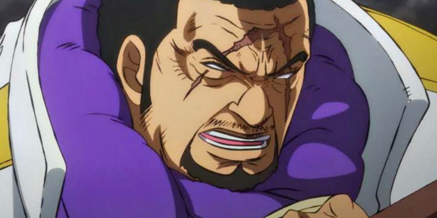 Fujitora is angry in One Piece