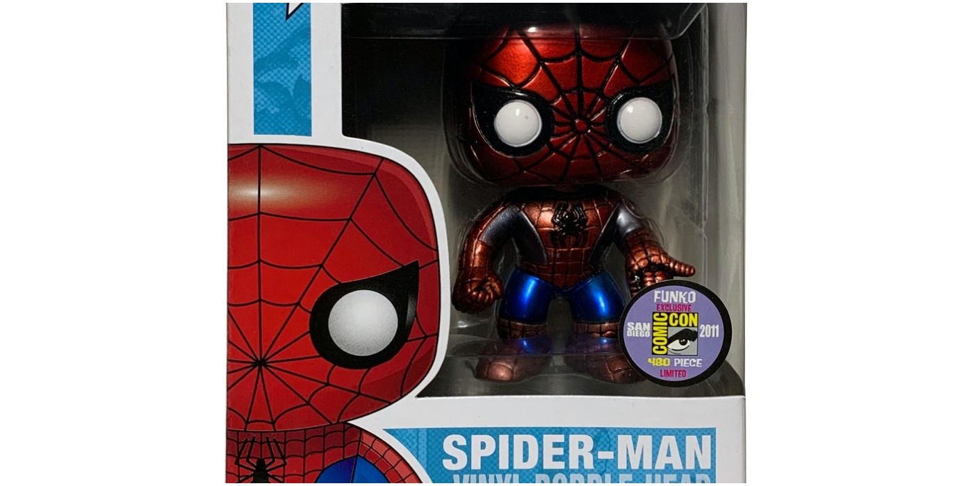 Funko Pop Metallic Spider-Man SDCC Exclusive
