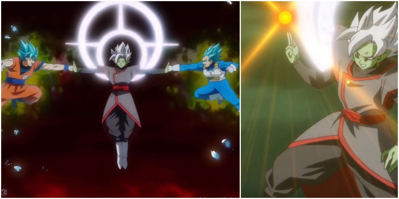 Fused Zamasu Versus Super Saiyan Blue Goku and Vegeta - Dragon Ball Super