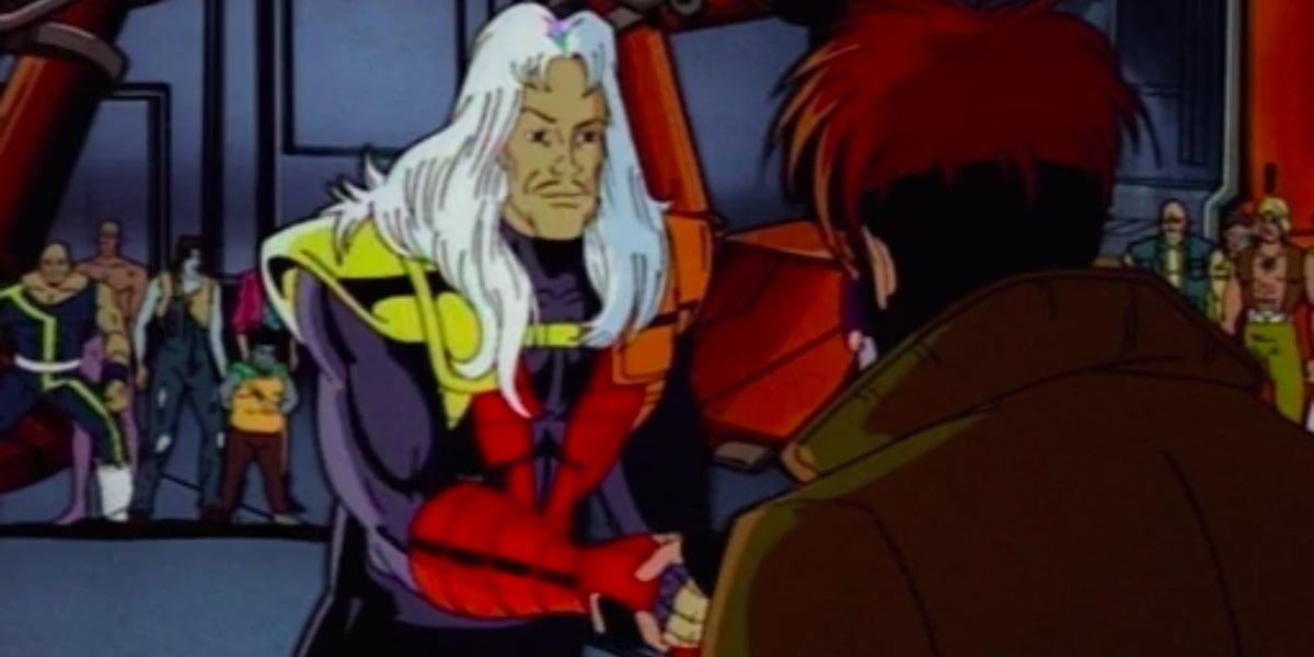 Byron Kelly (Burner) and Gambit in X-Men: The Animated Series