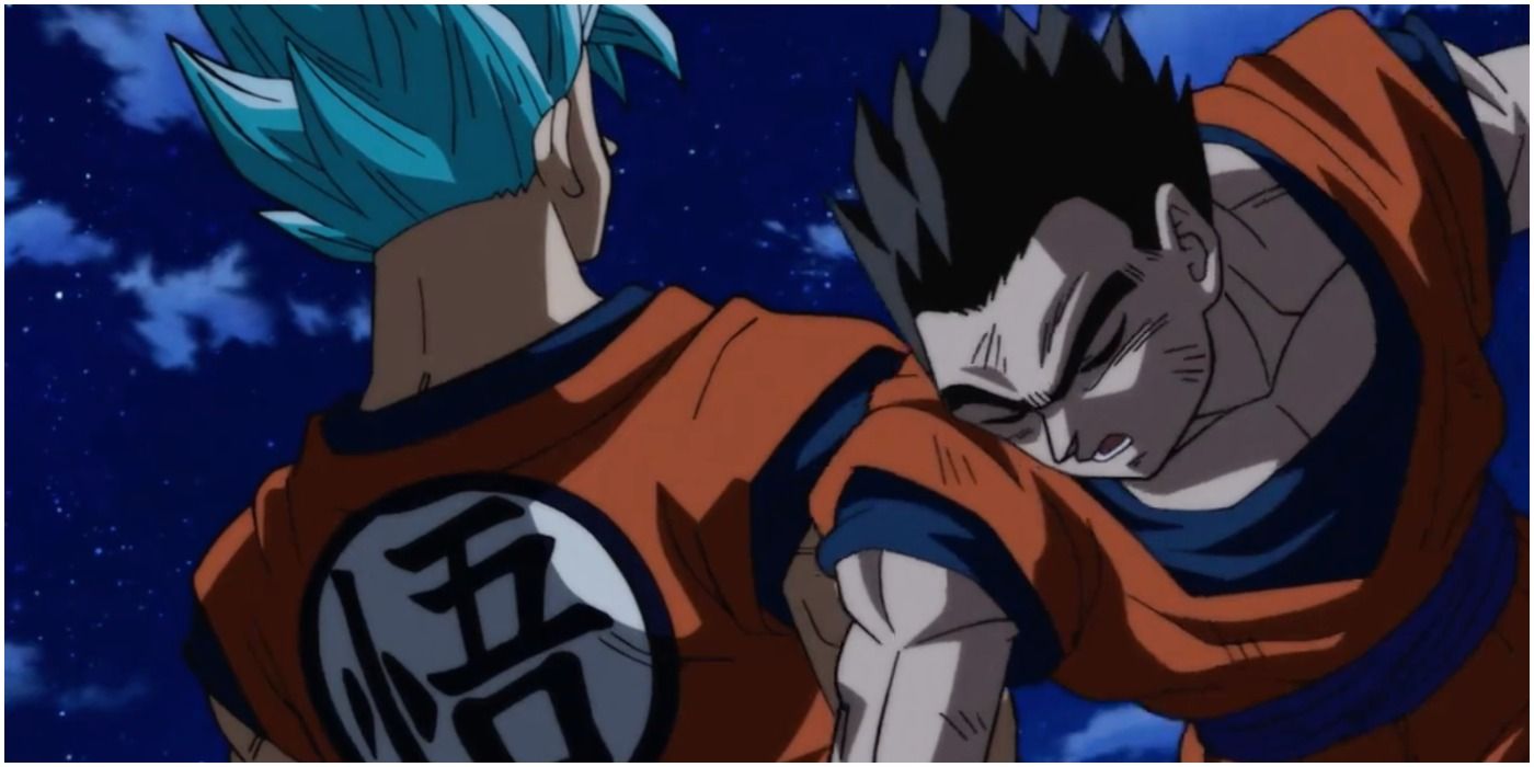 Anime Gohan Passing Out After Fighting Super Saiyan Blue Goku - Dragon Ball Super