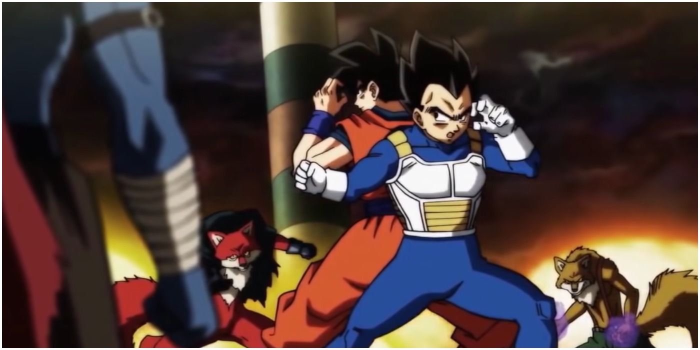 Goku and Vegeta Versus the Trio de Dangers