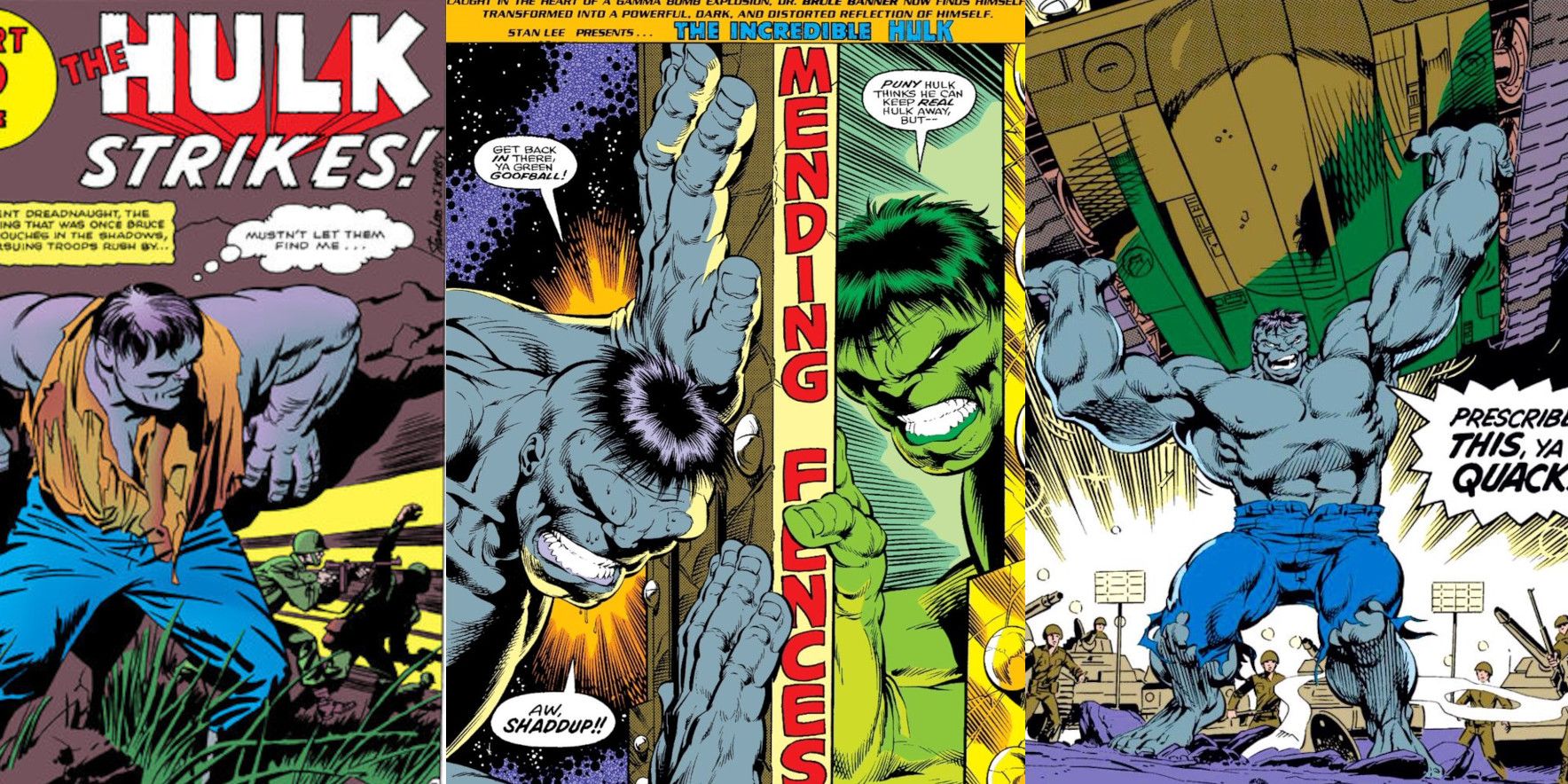 Grey Hulk Green Hulk Joe Fixit Marvel Comics