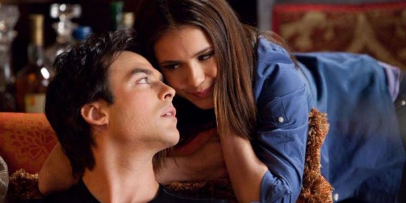 Ian Somerhalder e Nina Dobrev em TVD