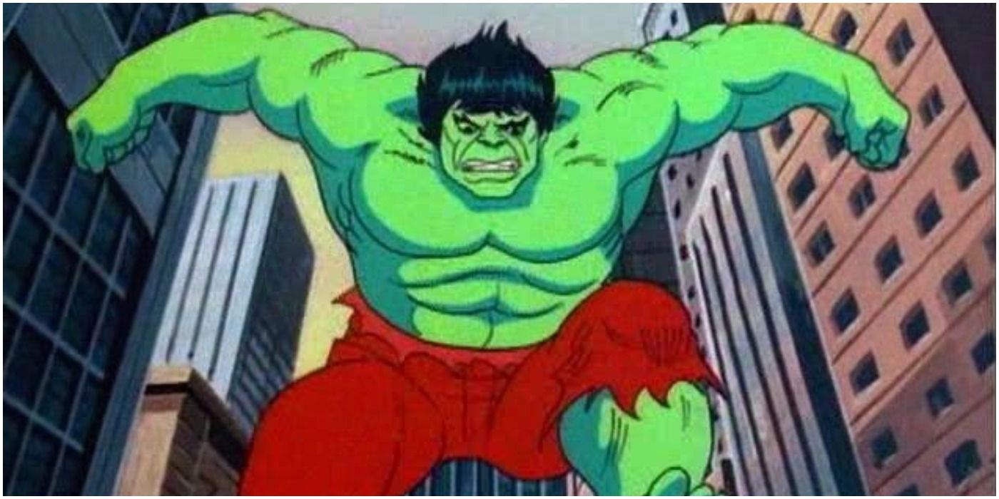 A still from 1982's Incredible Hulk animated series