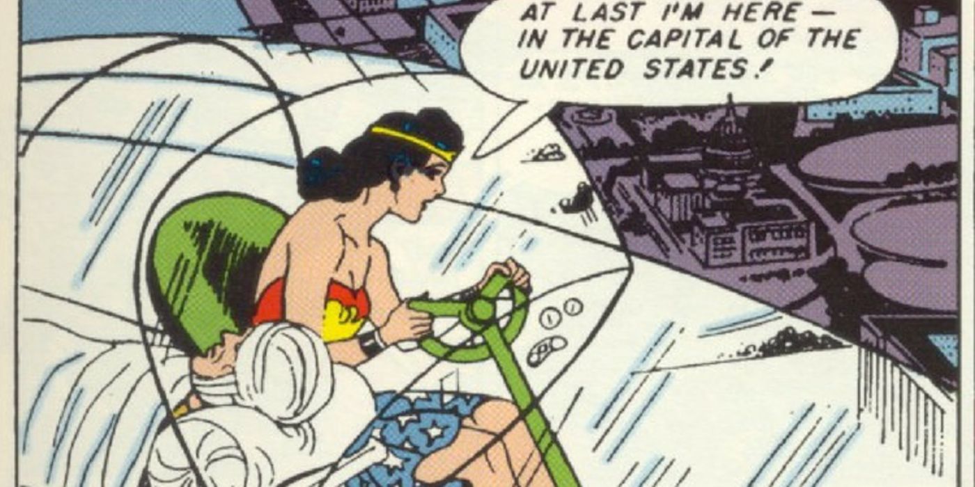 Wonder Woman And Her Invisible Jet