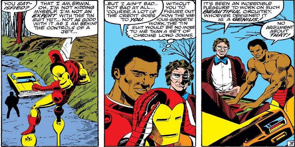 James Rhodes Learns To Use Iron Man Armor
