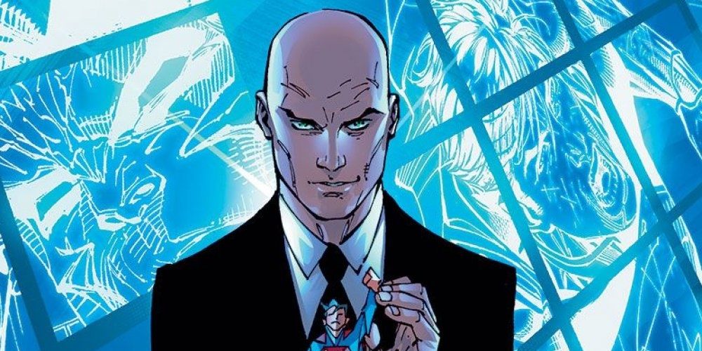 Lex Luthor with a Superman figure