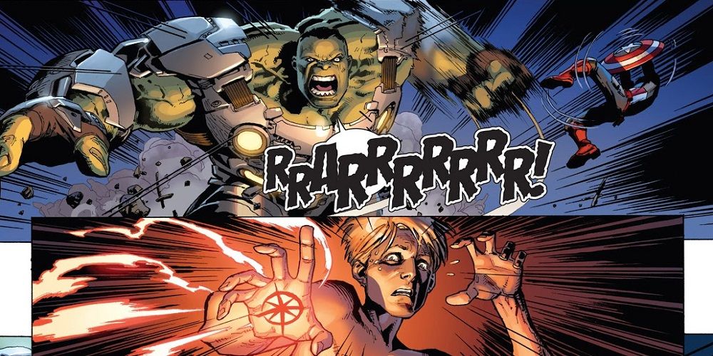 Hulk attacks Kevin Connor in Avengers (2013) #8