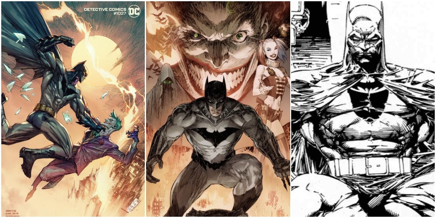 Marc Silvestri's Batman art for Detective Comics #1027, The Deadly Duo #1 and a black and white piece