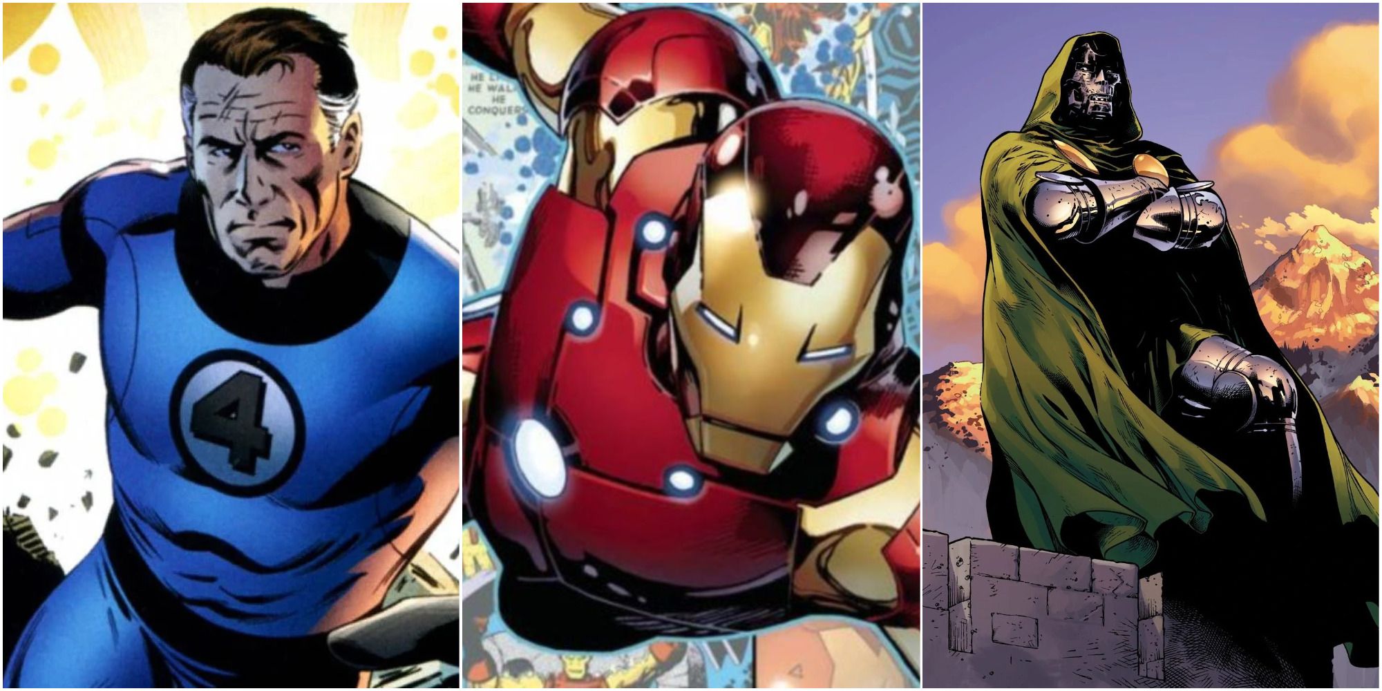 Mr Fantastic, Iron Man, and Doctor Doom