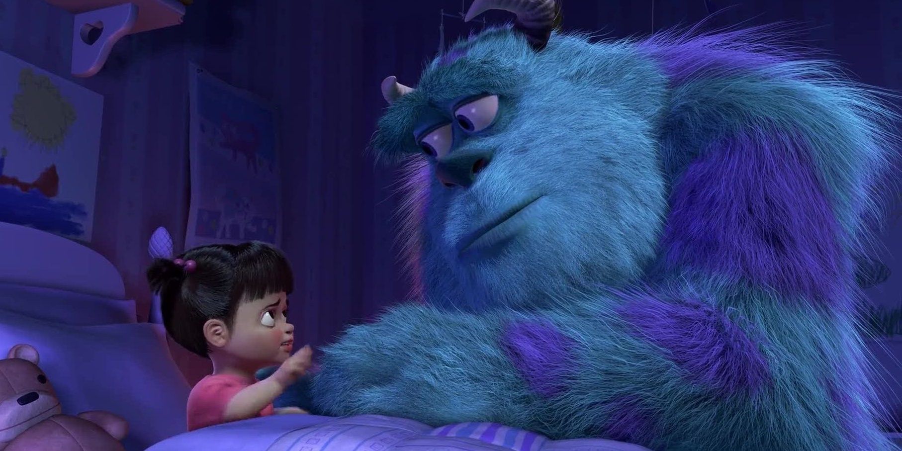 Boo and Sully from Pixar's Monsters, Inc.