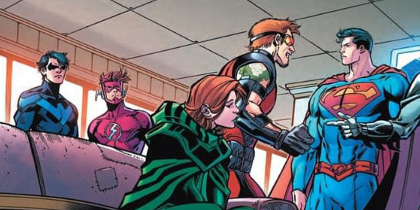 Nightwing Dick Grayson Flash Wally West Lilith Omen Arsenal Superman