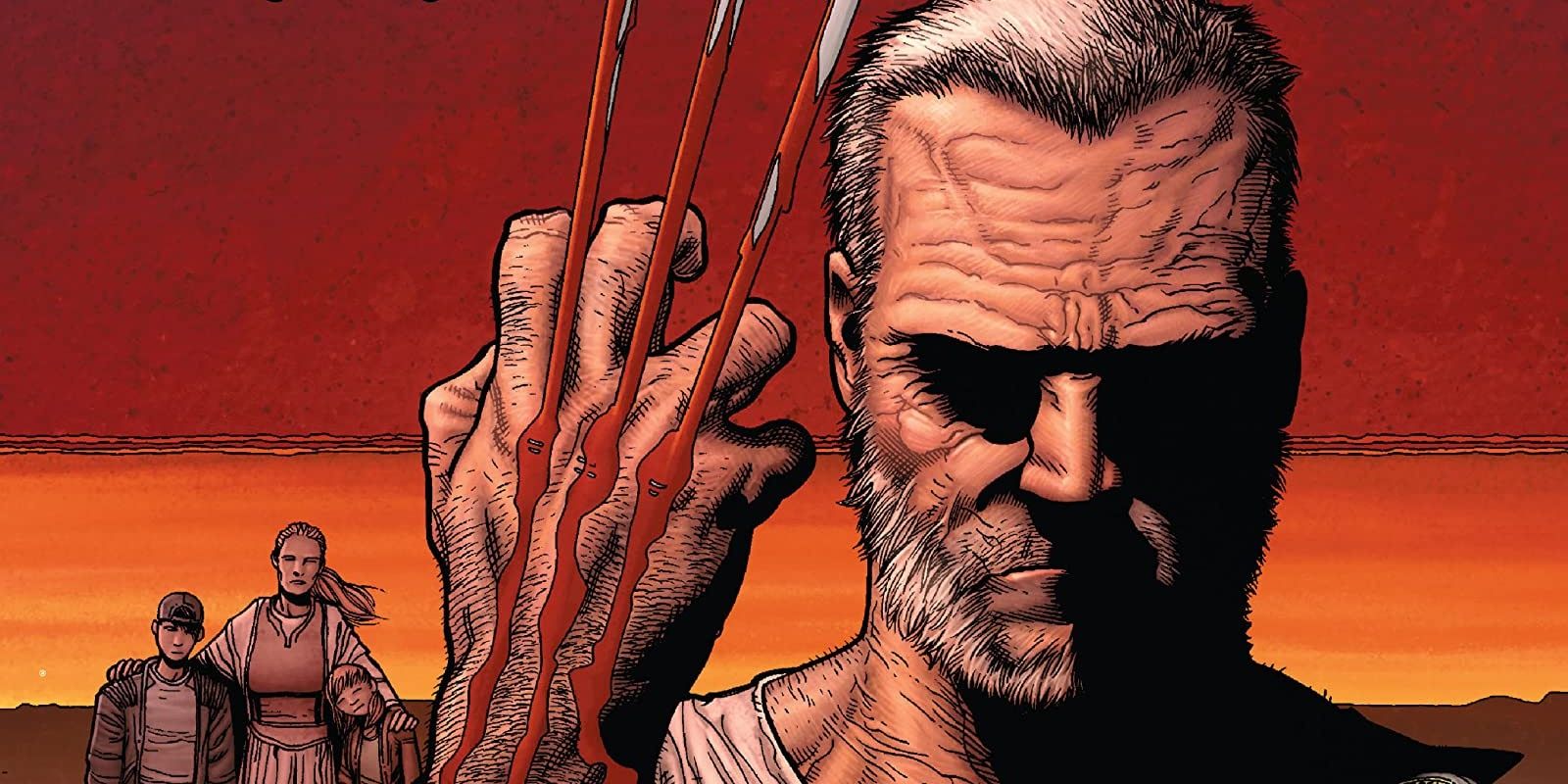 Old Man Logan popping his claws