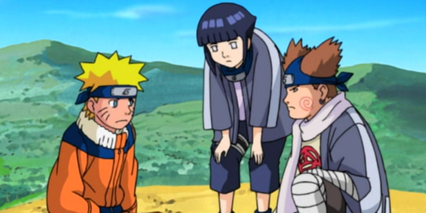 Naruto, Hinata, and Choji teaming up in the Peddlers Escort Mission
