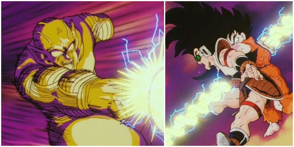 Piccolo Uses His Special Beam Cannon on Goku and Raditz