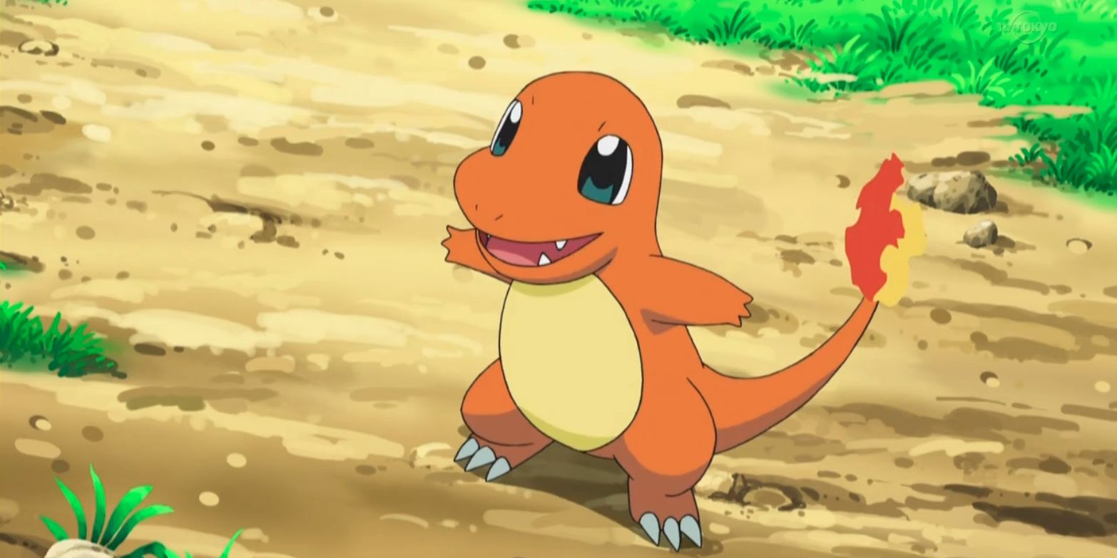 Anime Pokemon Ash's Charmander Ready