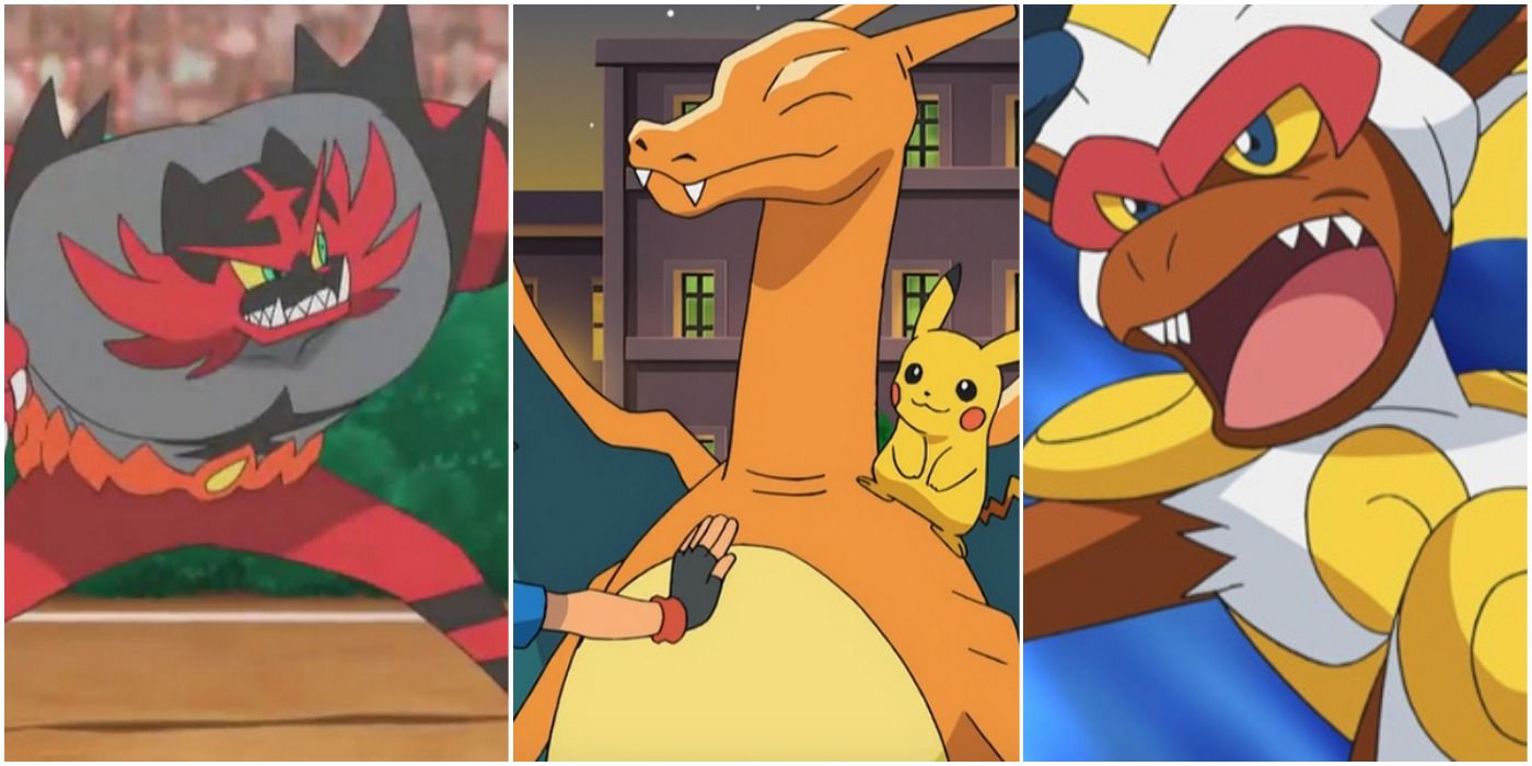 Every Fire-type Pokemon Ash Ketchum Has Caught So Far, Ranked