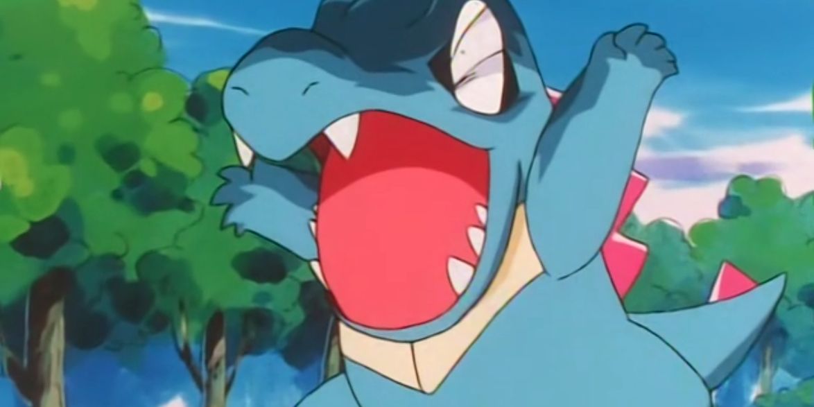 totodile laughs at totodile's scary face attack - YouTube