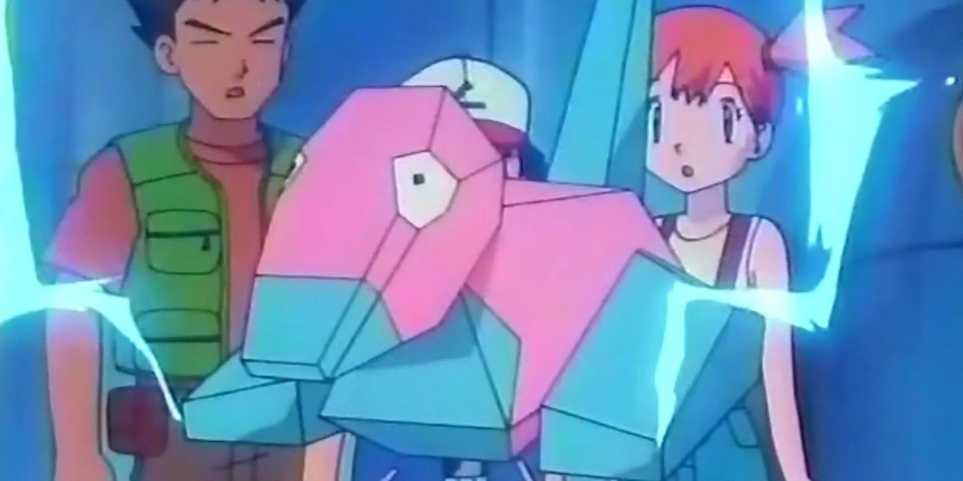 Ash Brock and Misty in the banned Porygon Episode of the Pokémon Anime