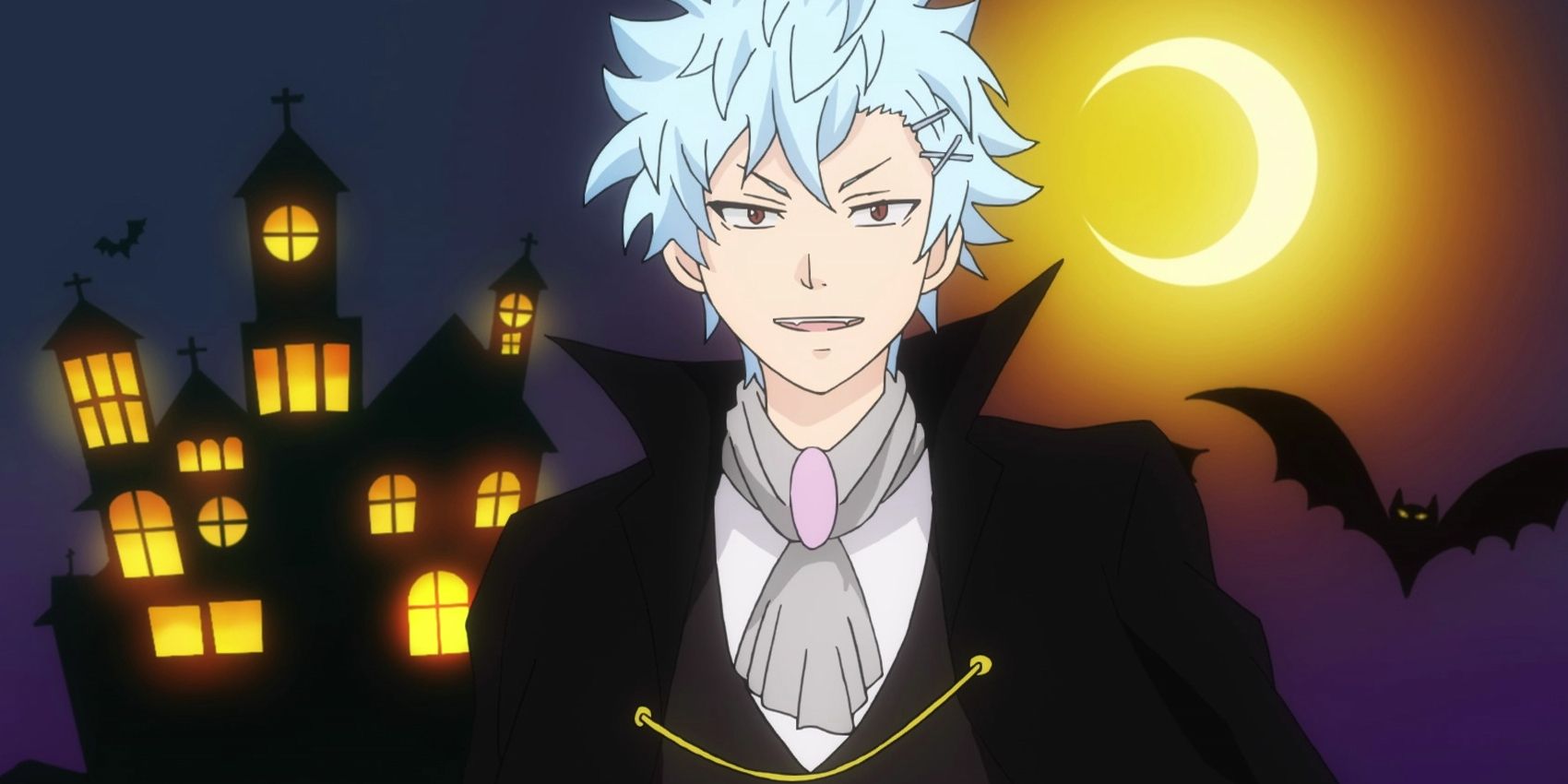 Shun dressed up as a vampire in Saiki K Season 1 Episode 23