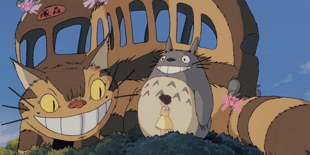 Totoro summoned the Cat Bus to help Satsuki