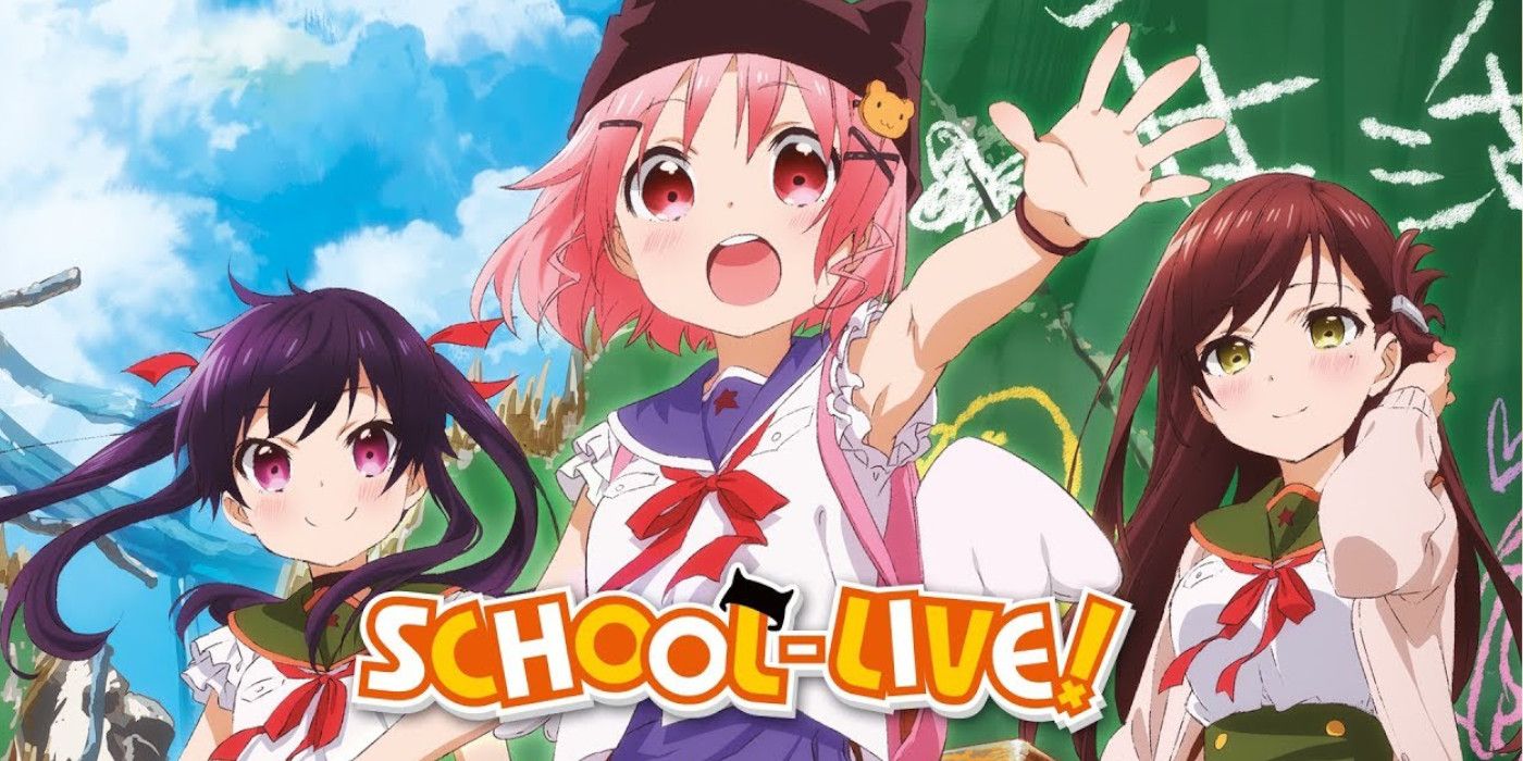 School Live! characters standing together and smiling