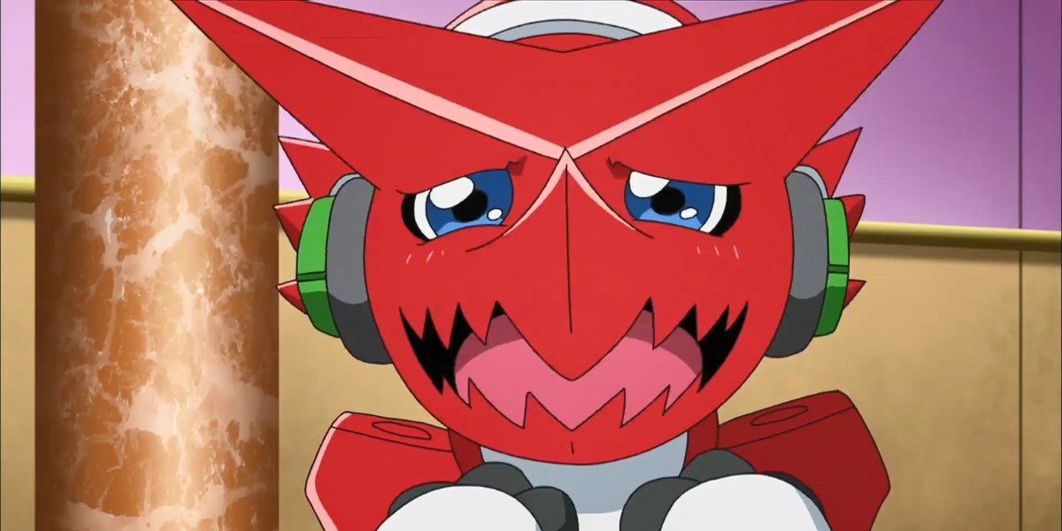 Shoutmon cries in Digimon Fusion