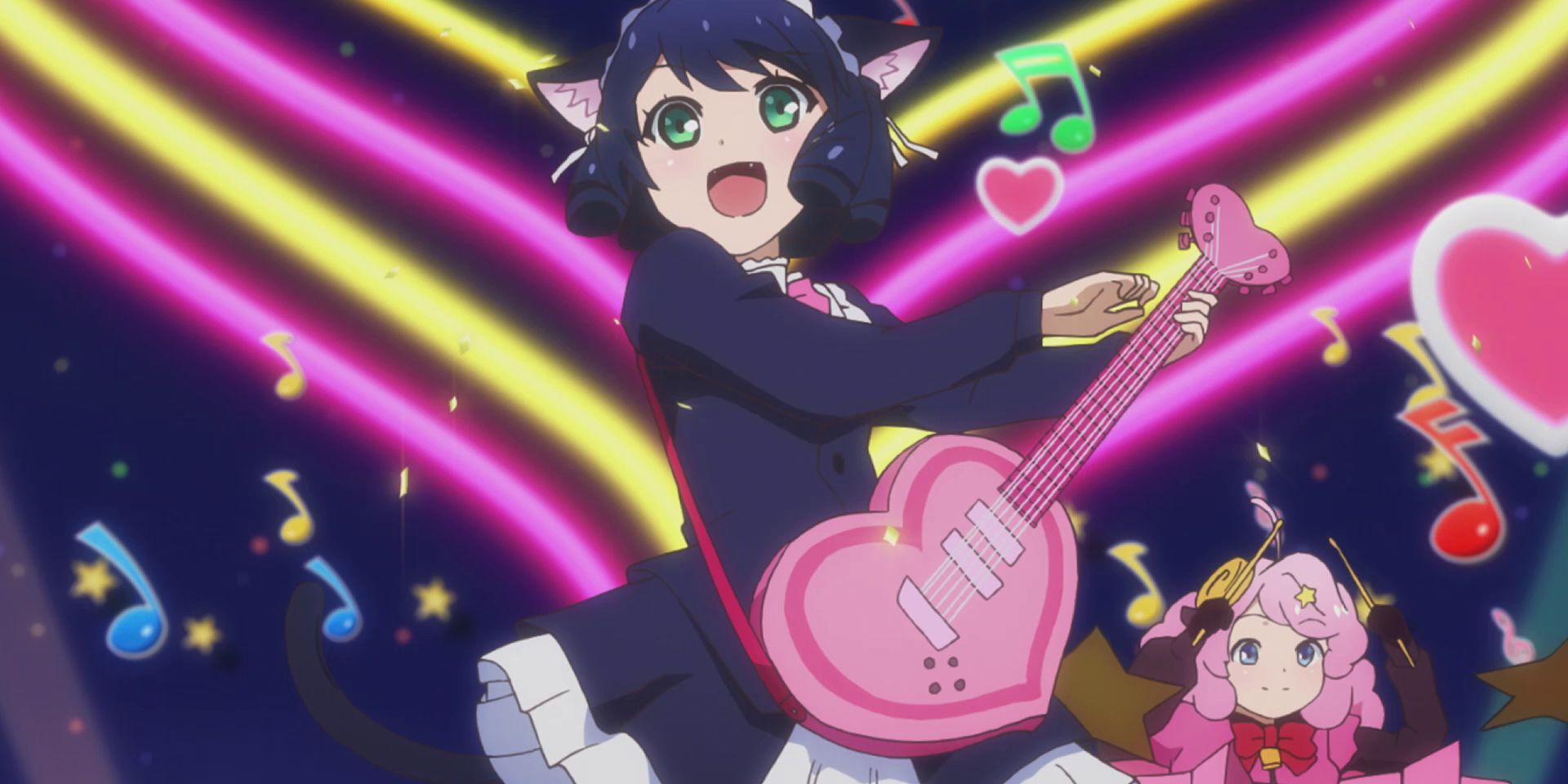A concert is performed in Show By Rock anime
